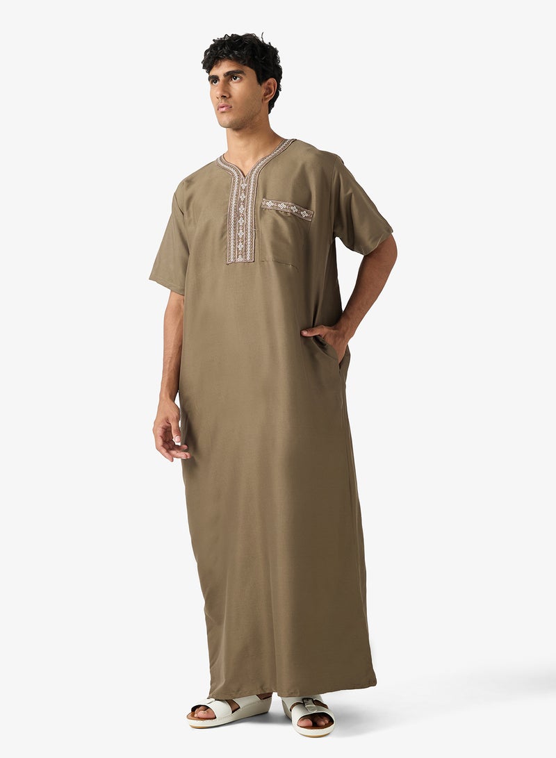 روبرت وود ثوب كلاسيكي بياقة على شكل حرف - Image 1